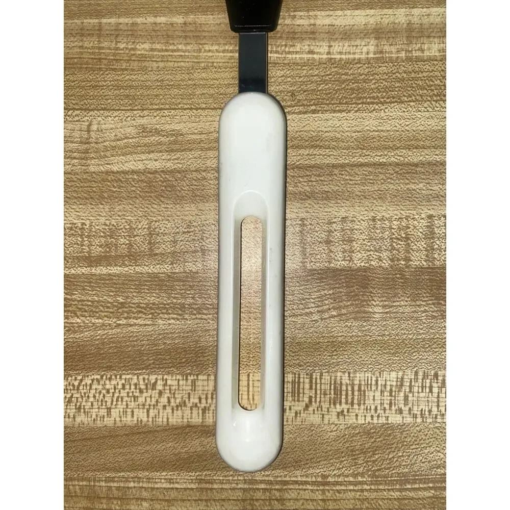 Vintage MCM Black Blade White Handle Serving Knife - Bonny USA